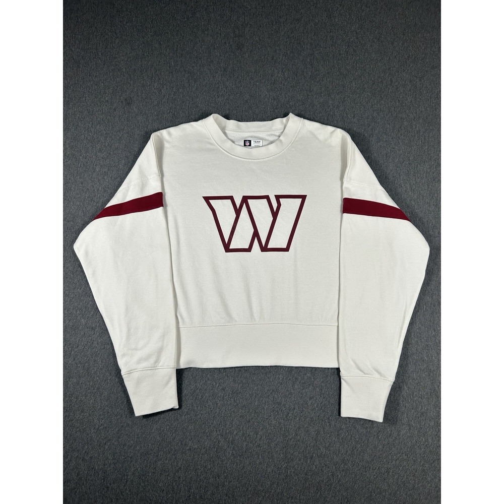 NFL Team Apparel Washington Commanders Women's Large Cropped